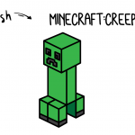 How To Draw a CREEPER From MINECRAFT Step by Step for Kids