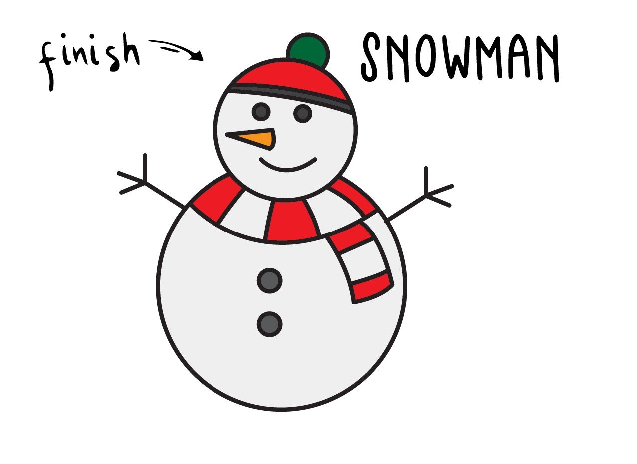 doodle freehand sketch drawing of a snowman christmas festival concept  12375799 PNG