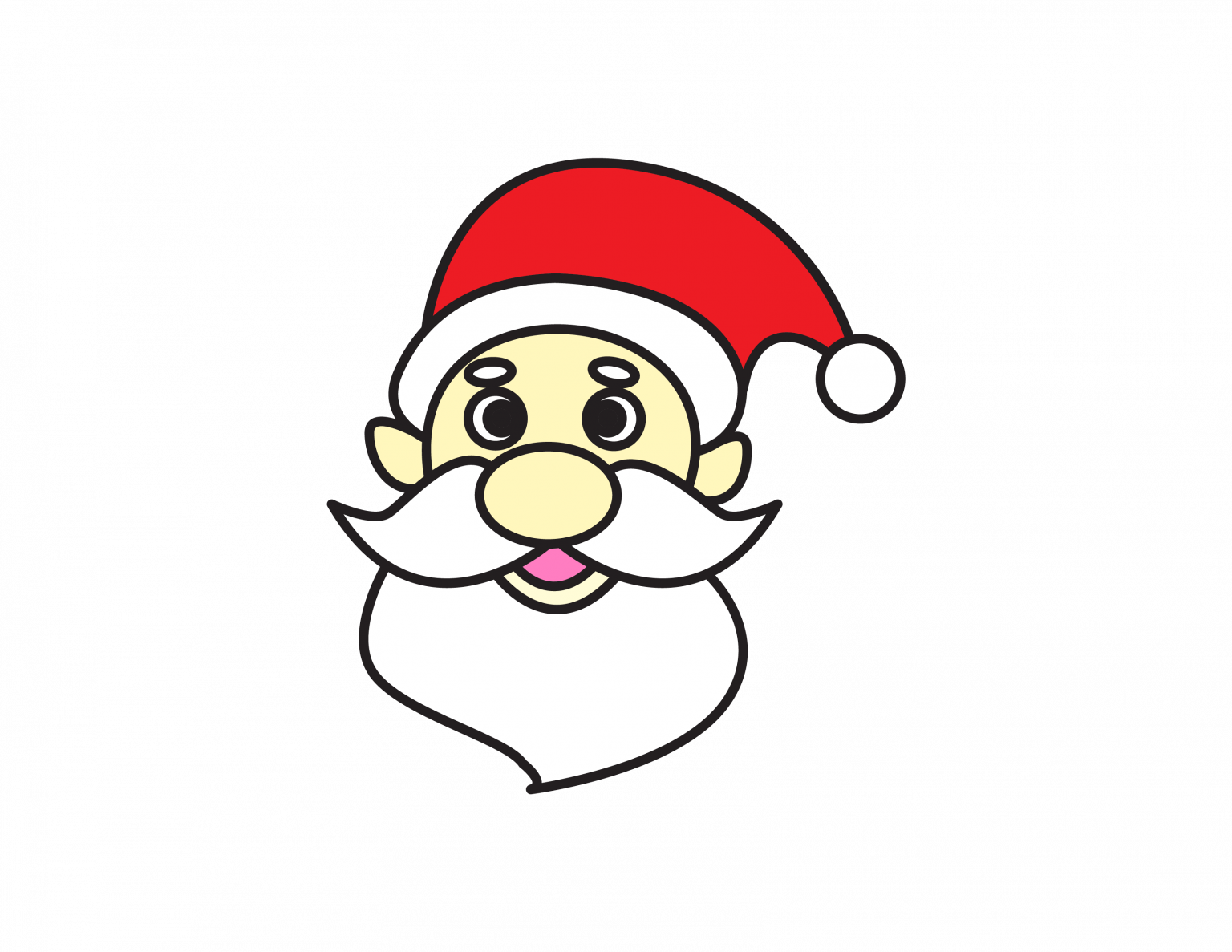 How To Draw a Cute Cartoon Santa Claus for Little Kiddies - Simple ...