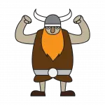 How To Draw a Funny Cartoon Viking Warrior for Young Kids