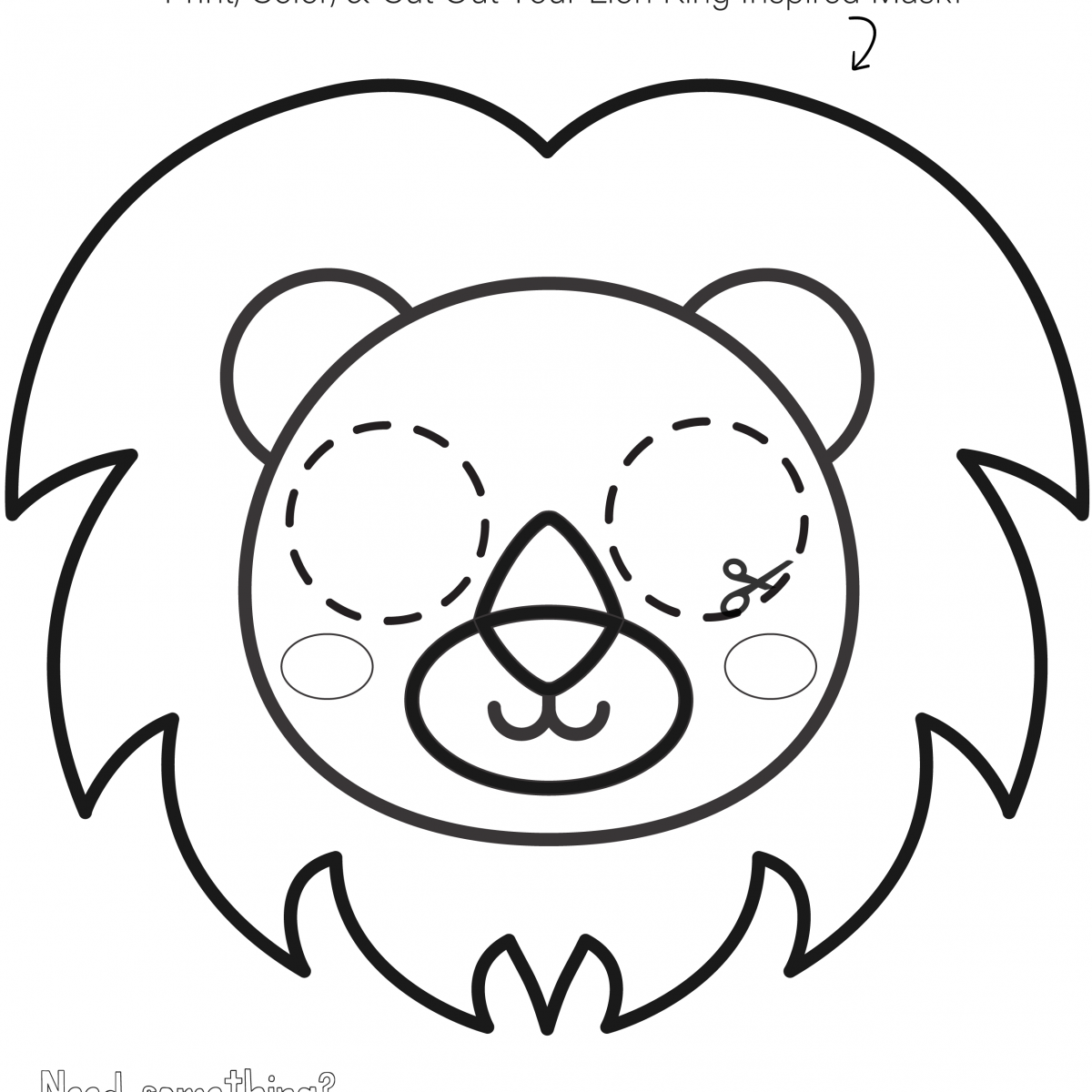 7 Cute &amp; Easy Lion King Face Masks For Kids (Free African Animal ...