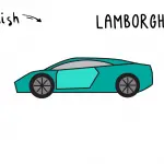 How To Draw a Cool Lamborghini Car (Very Easy Tutorial for Kids)