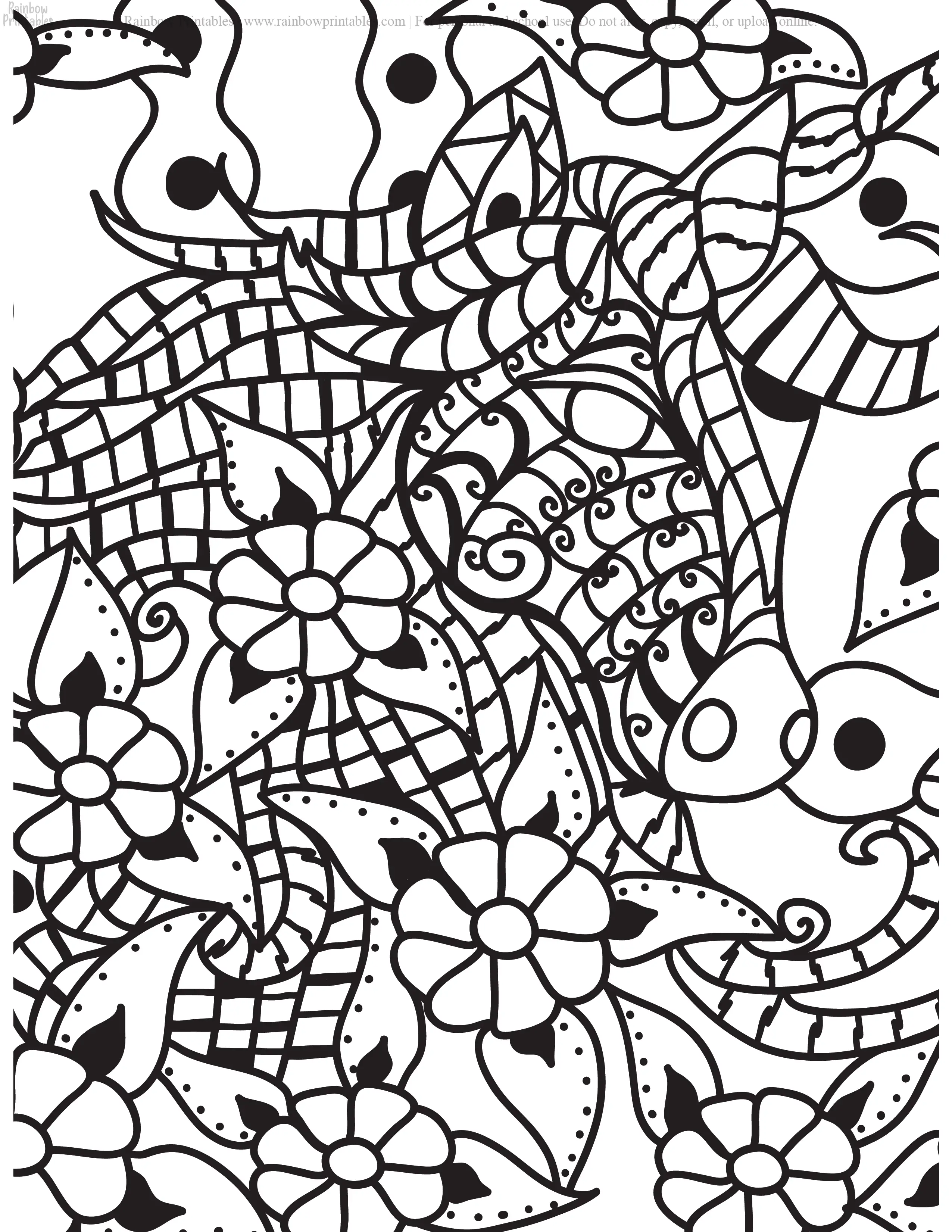 MOASIC MANDALA SEA HORSE PATTERN FANTASY COLORING PAGES FOR KIDS ADULTS GROWN UP PRINTABLE ACTIVITY