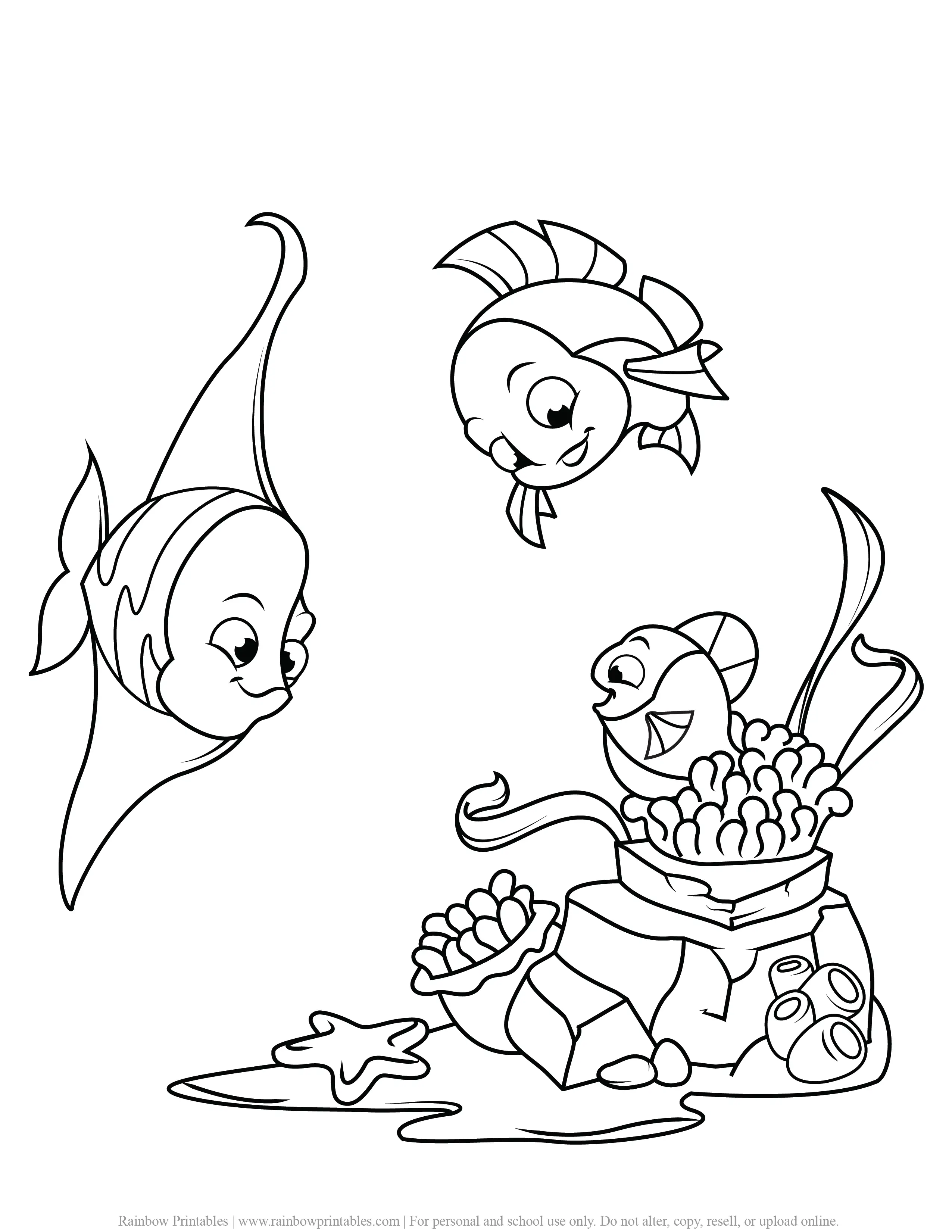 UNDER THE SEA SHARK WHALE COLORING PAGES FOR KIDS PRINTABLE ACTIVITY