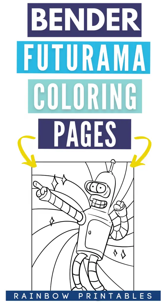 BENDER FUTURAMA COLORING PAGES FOR FREE PRINTABLE