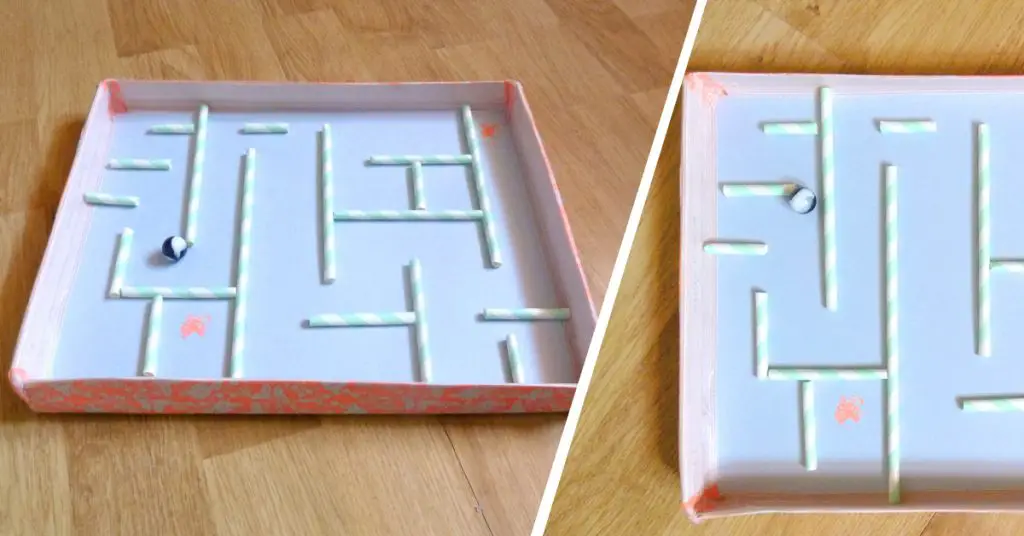 shoebox marble maze