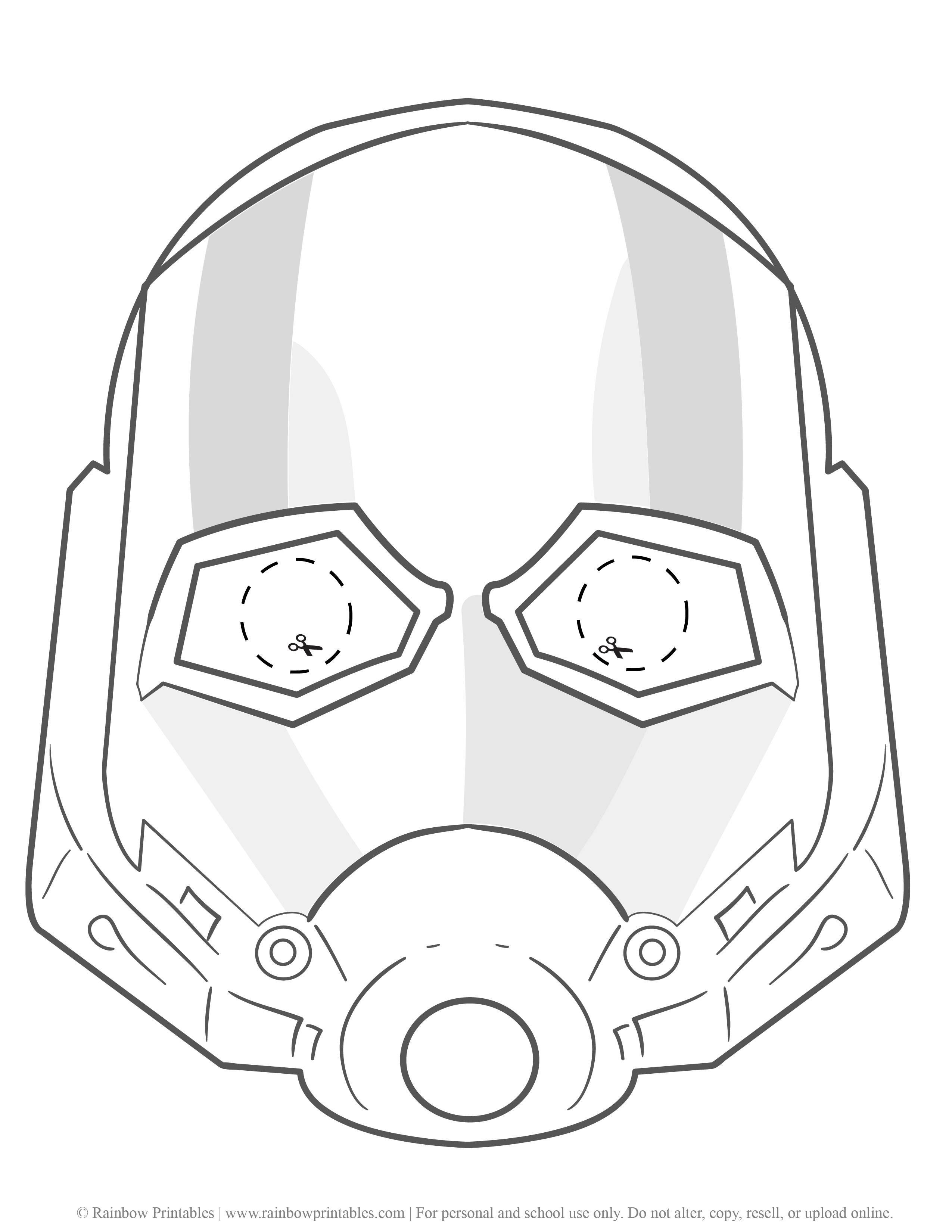 ant face coloring pages to print