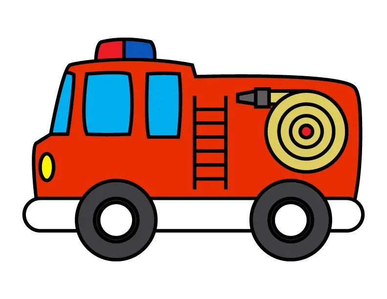 How To Draw A Fire Truck Step by Step Drawing Guide by Dawn  DragoArt