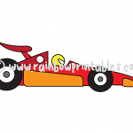 How To Draw a Race Car - Easy Cartoon Doodle Lesson for Kids