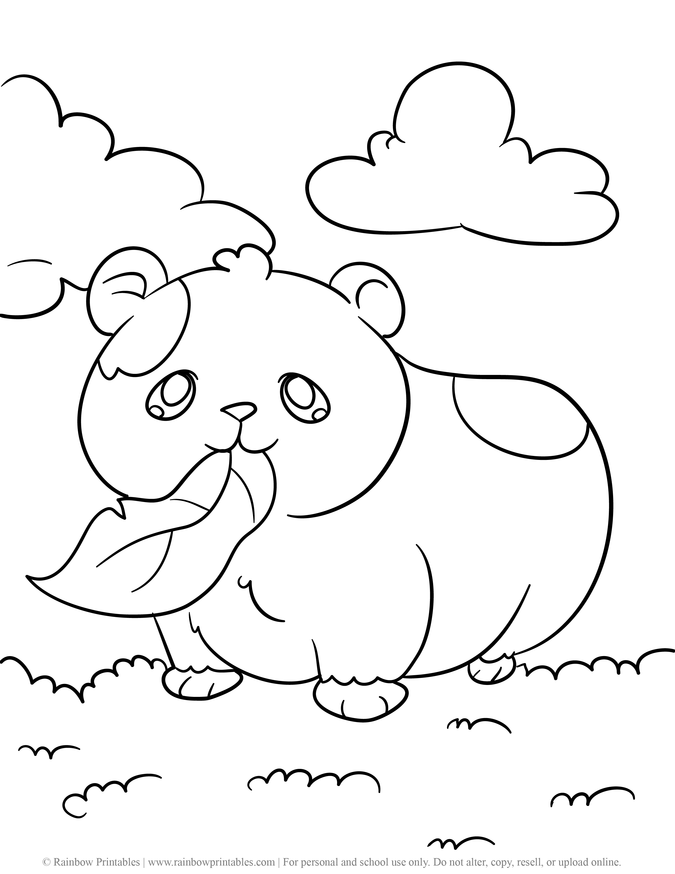 guinea pig coloring pages online