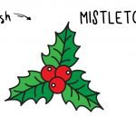 How To Draw an Easy Holiday Mistletoe (Christmas Drawing Guide for Kids)