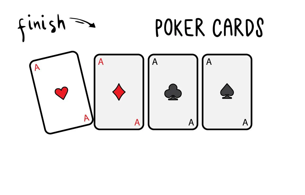 HOW TO DRAW A POKER CARD DECK GAME SUITS HEART SPADE CLOVER GUIDE ILLUSTRATION STEP BY STEP EASY SIMPLE FOR KIDS