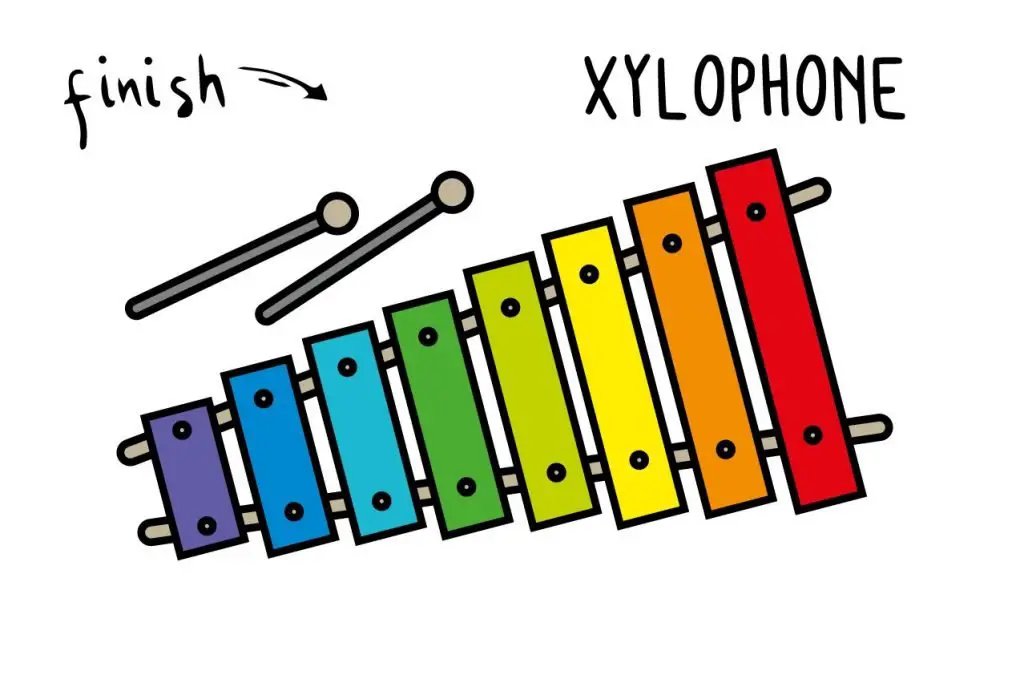 How To Draw a Xylophone (Musical Instrument) - Easy & Cute Cartoon Art