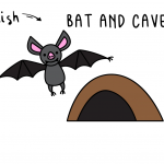 Learn To Draw a Cartoon Flying Bat and Bat Cave (Easy Tutorial for Kids)