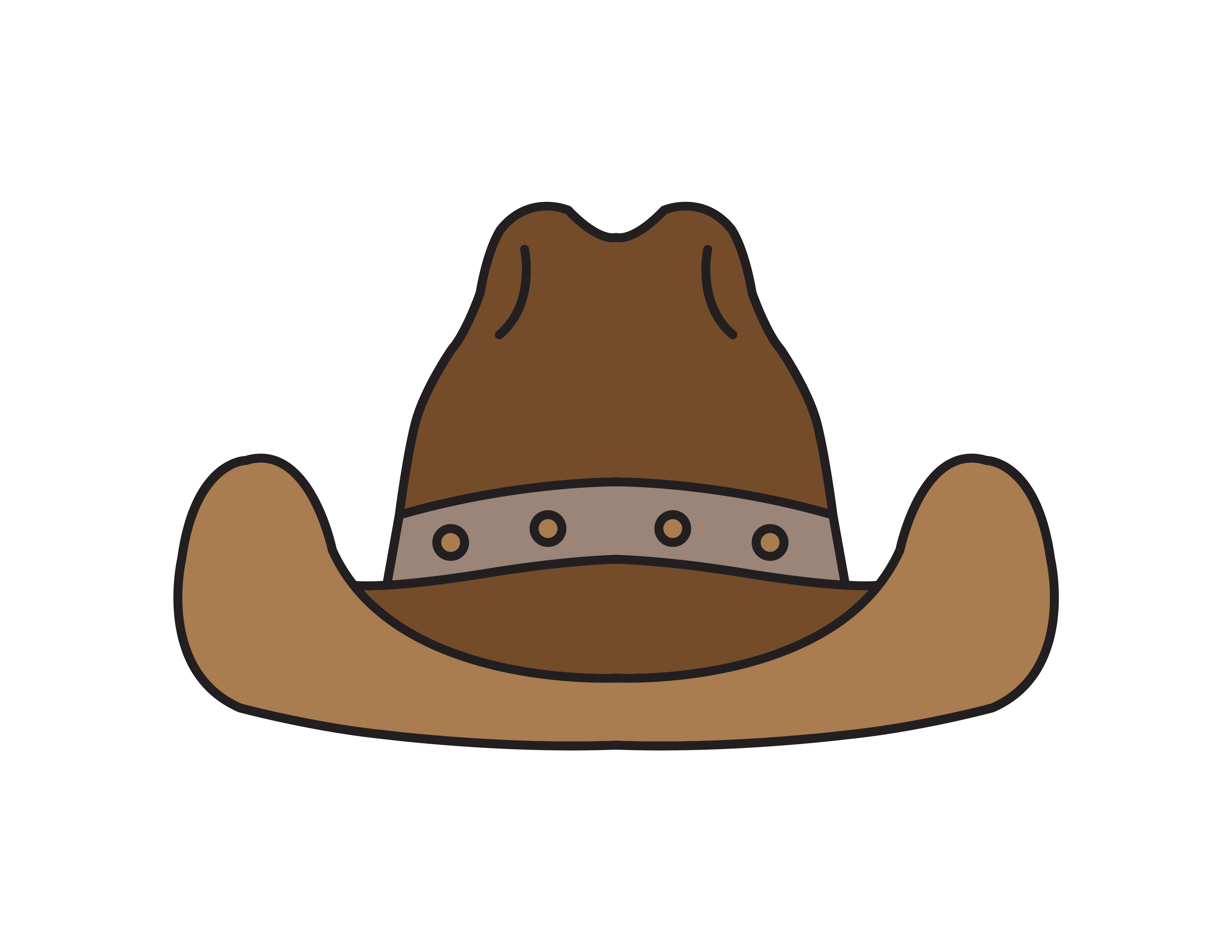 How To Draw a Cowboy Hat Rainbow Printables