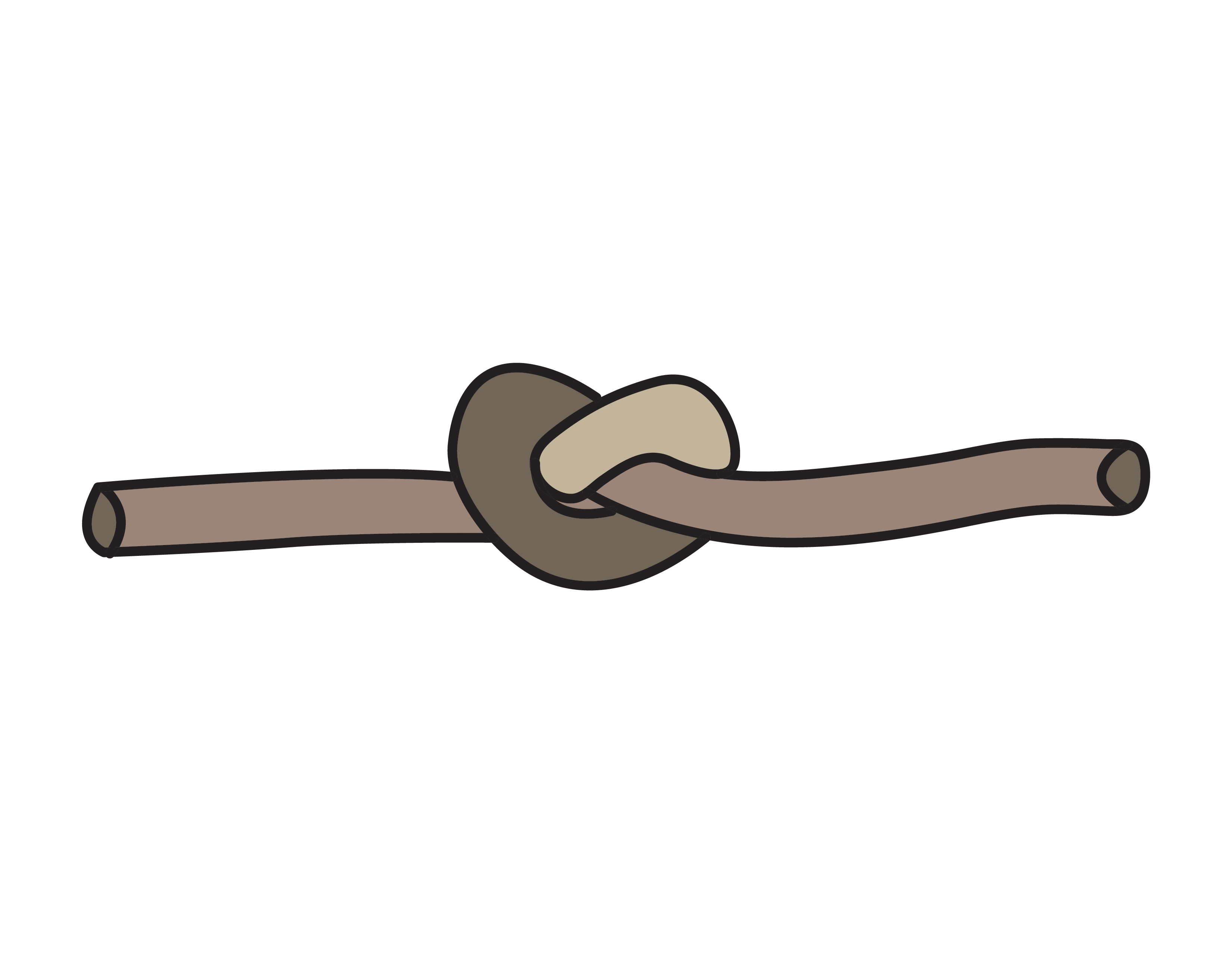 how to draw rope knots together