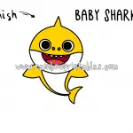 How To Draw Baby Shark (Pinkfong) - Super Easy Art Guide For Kids