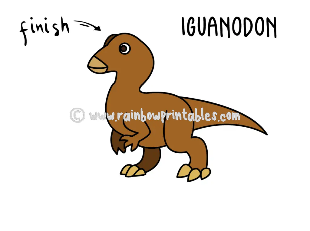 How To Draw Tutorials For Kids DINO DINSAOUR IGUANODON Step by step for kids easy simple guide FINAL How To Draw Tutorials For Kids DINO DINSAOUR IGUANODON Step by step for kids easy simple guide FINAL