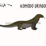 How To Draw: Simple & Easy Komodo Dragon For Children