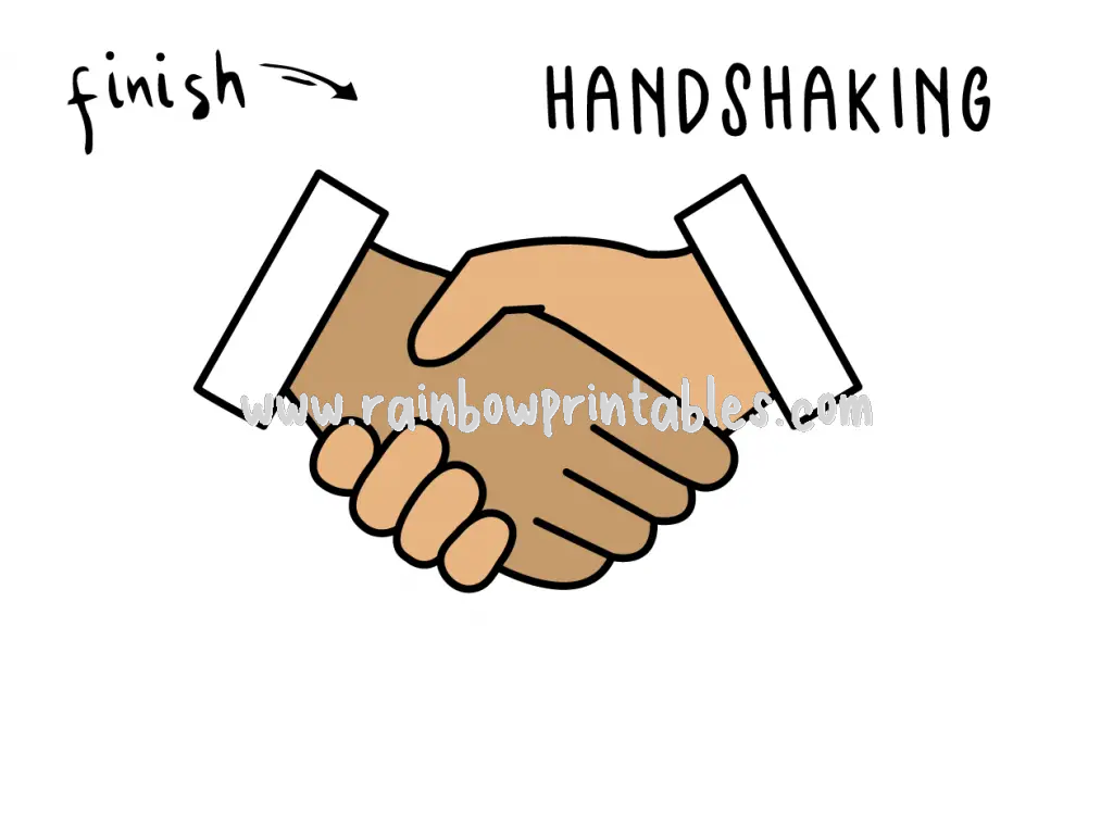 How To Draw Tutorials For Kids SHAKING HANDS BUSINESS GESTURE Step by step for kids easy simple guide FINAL