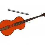 How To Draw a Violin / Fiddle (Musical Instrument) - Easy Peasy For Kids