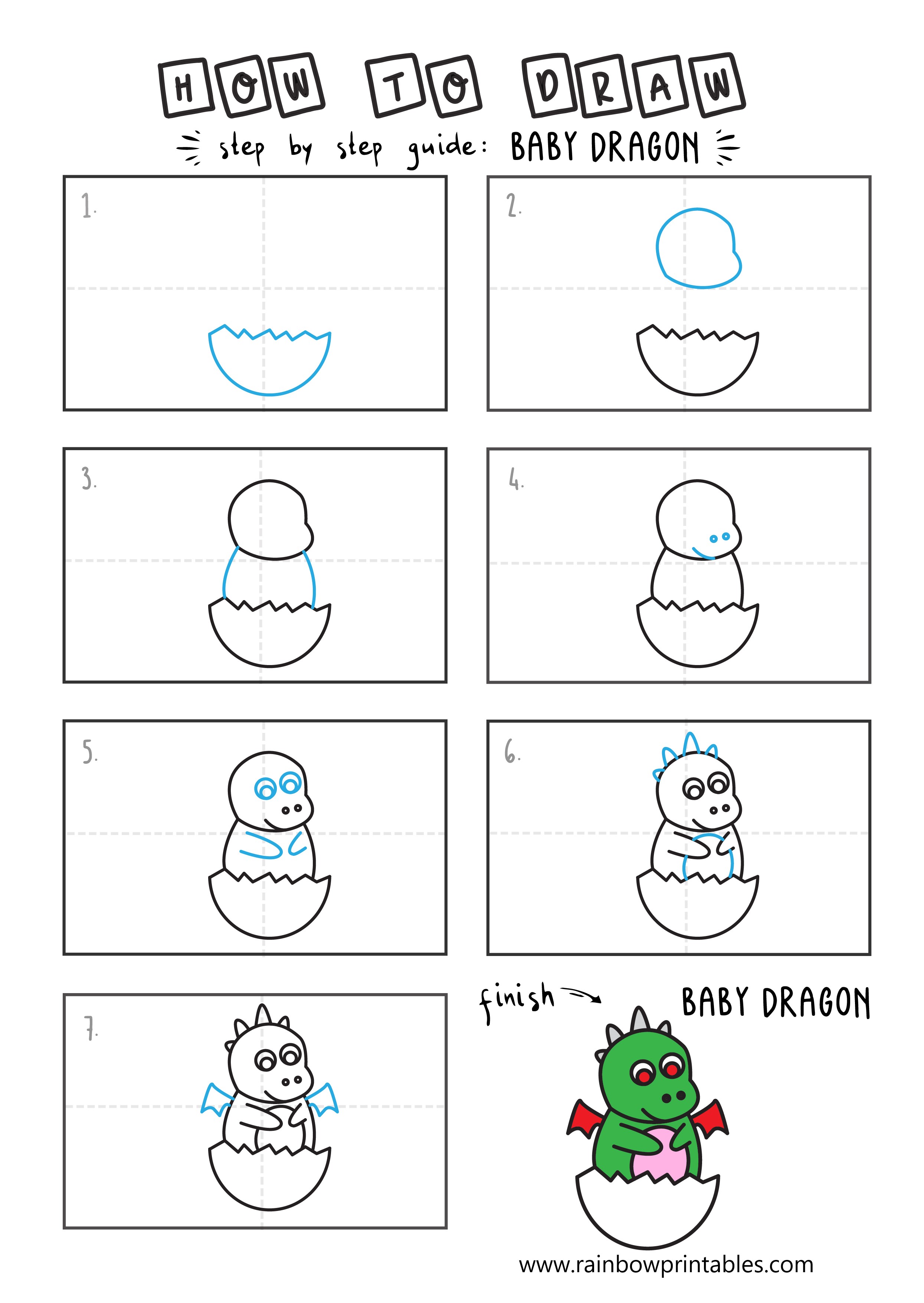 Featured image of post View 14 How To Draw A Baby Dragon Easy Step By Step