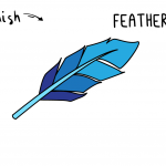 Learn To Draw This Beautiful Bird Feather - Easy Simple Cartoon Illustration Tutorial For Kids