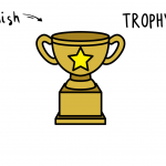 How To Draw an Easy & Simple Gold Trophy For Little Kids (Cartoon Drawing Guide)