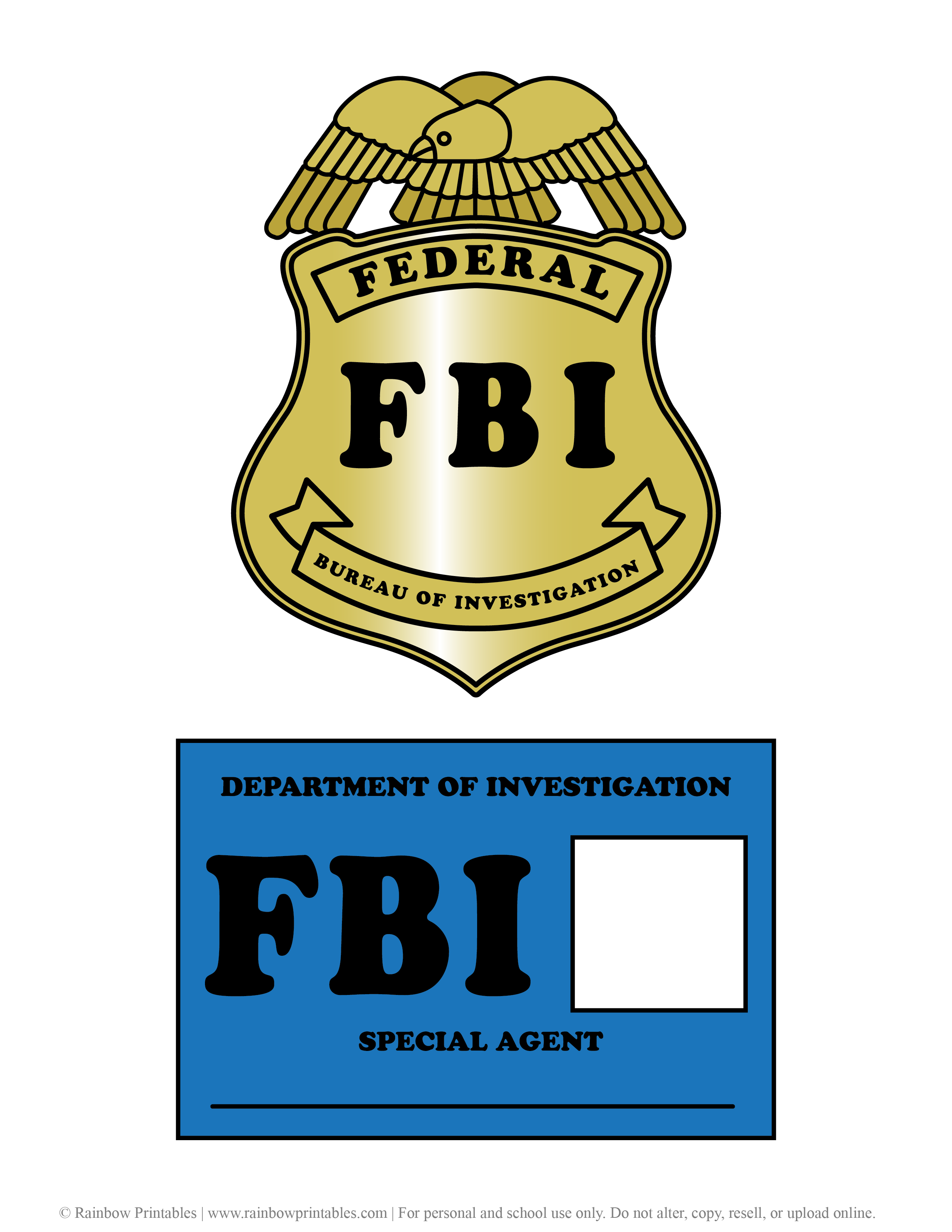 Fbi Badge Template