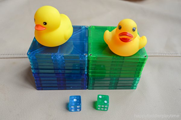 Rubber duck math race game