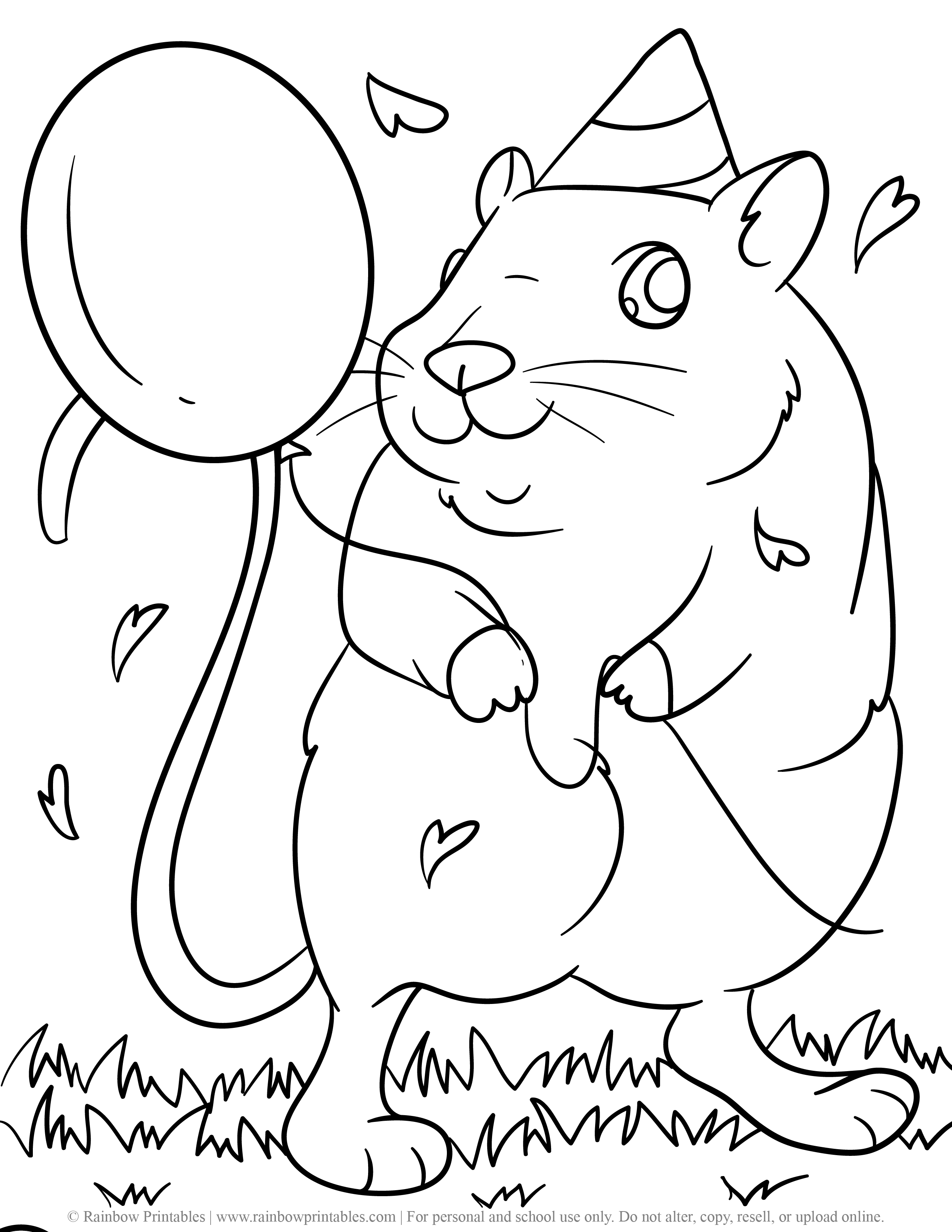 guinea pig coloring pages online