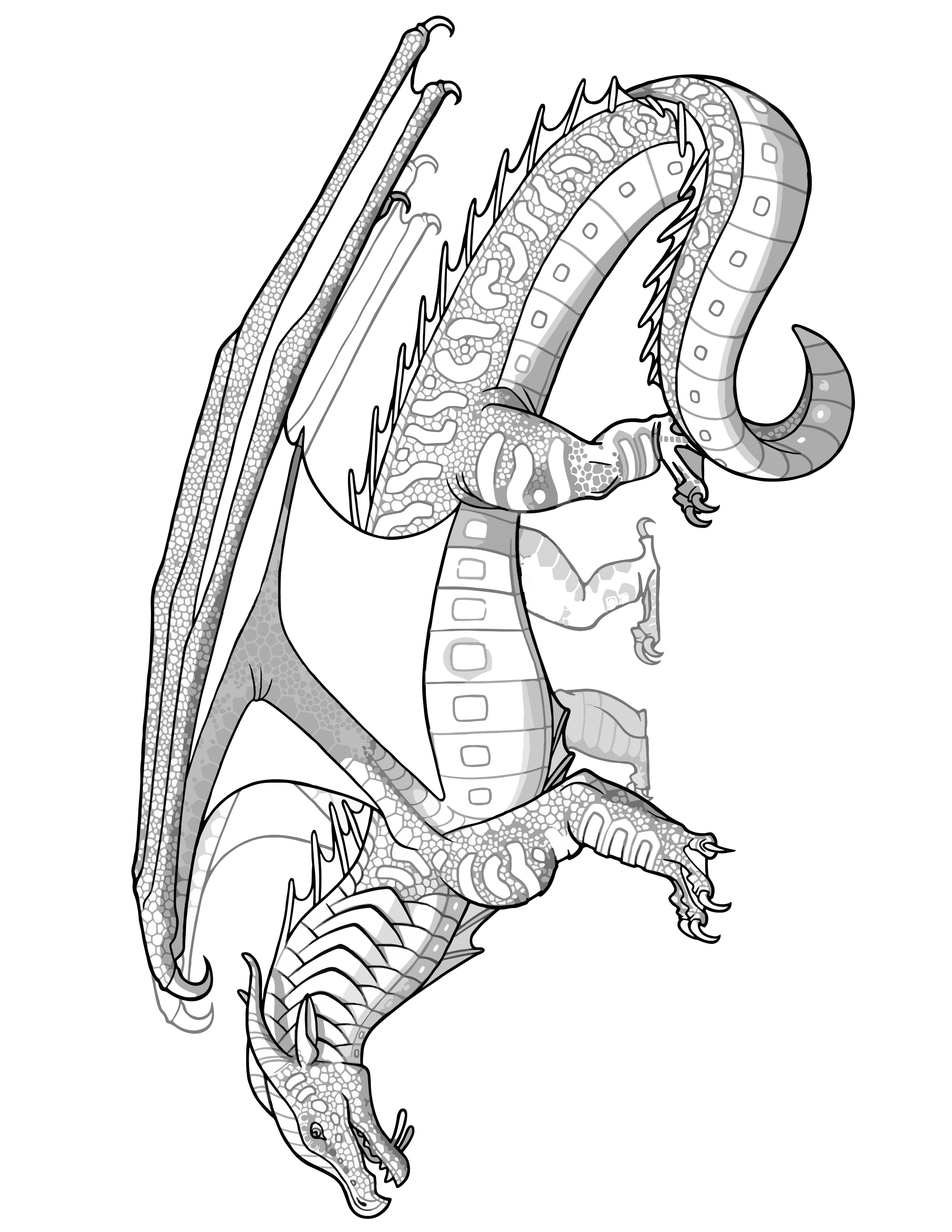 7 Wings of Fire Dragon Coloring Pages For Kids (Free Printable