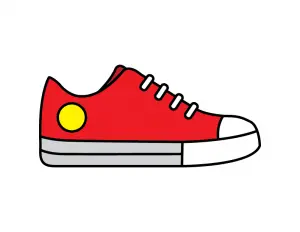 How To Draw Sneakers Canvas Shoes - Step By Step Chuck's Converse ...