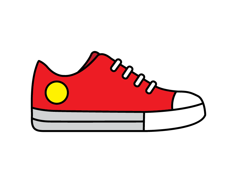 converse shoe sketch