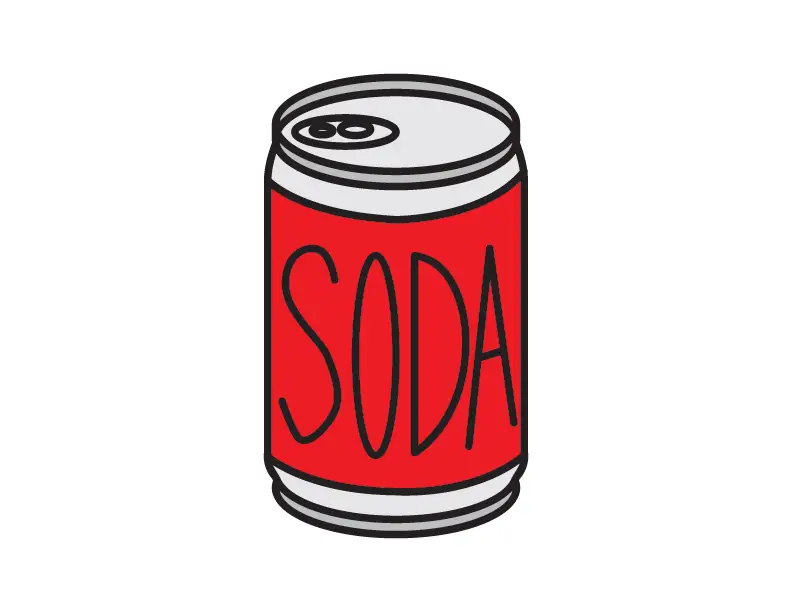 How To Draw a Can of Soda (Super Easy Drawing Guide for Young Kids) -  Rainbow Printables