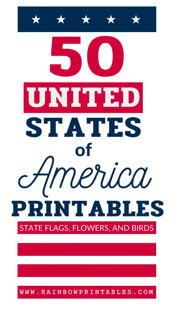 50 US States Series Alabama & Alaska State Alabama & Alaska State Flag, State Birds, State Flower Printables for Kids