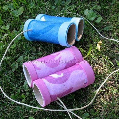 Simple Cardboard Tube Binoculars