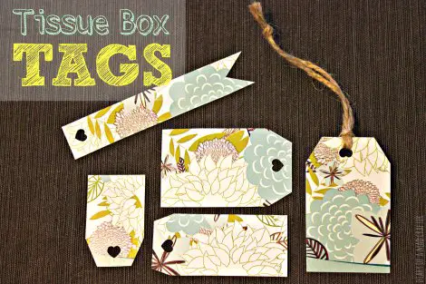 Tissue Box Gifts Tag Cut Outs